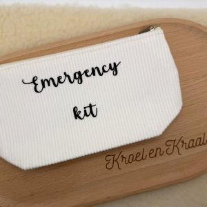 Gepersonaliseerd mini tasje van corduroy