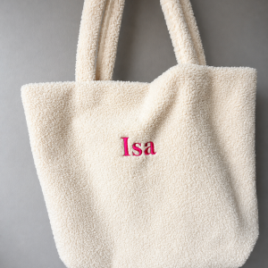 Teddy tas met naam - gepersonaliseerd
